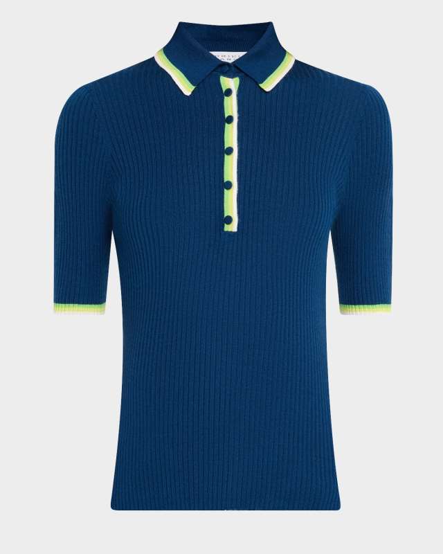 Perro Rib Short-Sleeve Polo Shirt
